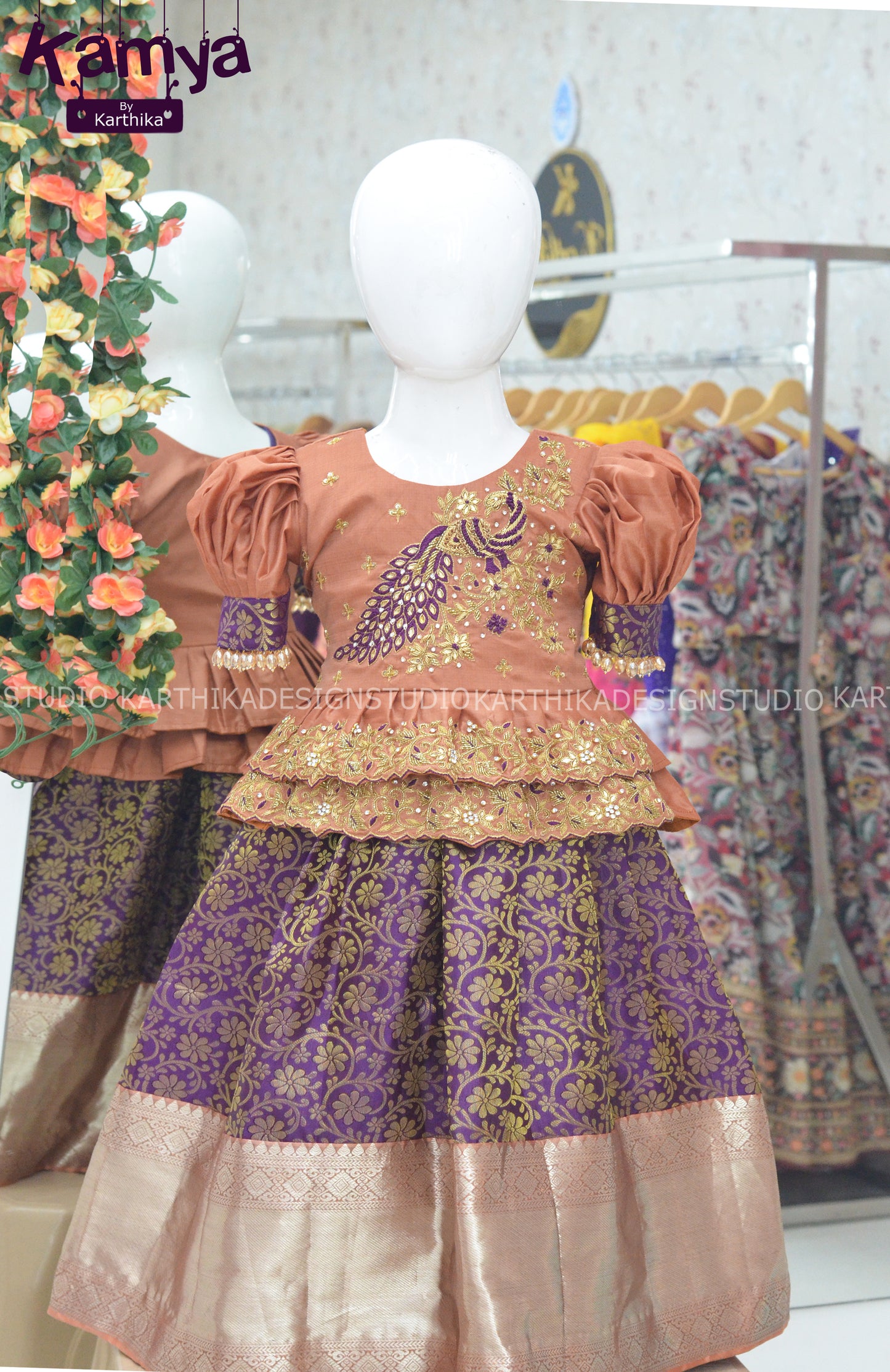 Customised silk lehenga blouse