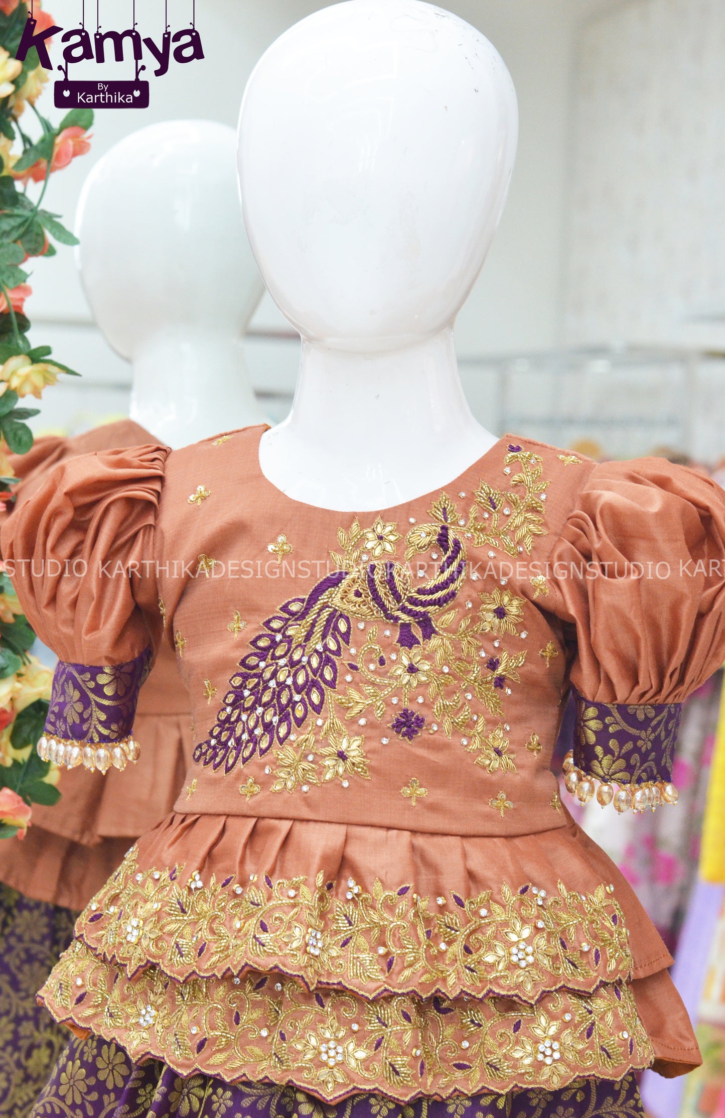 Customised silk lehenga blouse