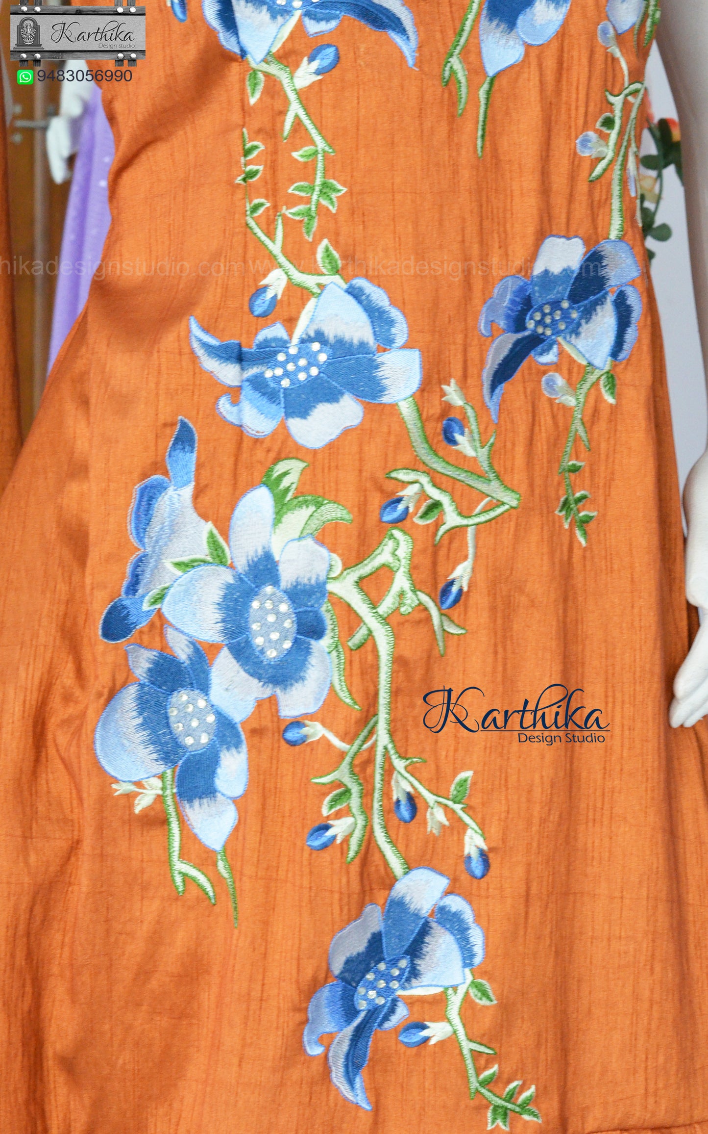 Embroidered Aline frock