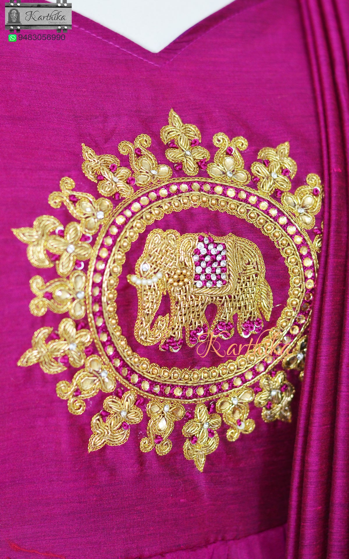 Gadwal cotton silk anarkali