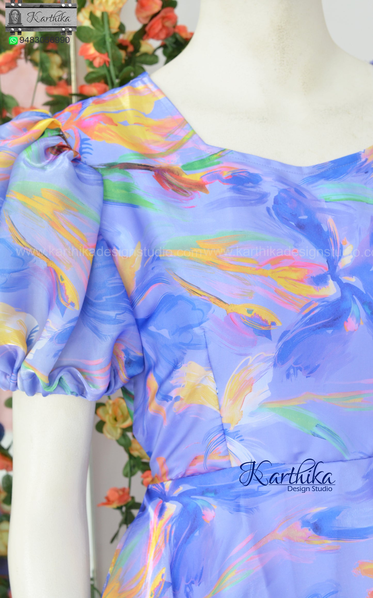Glazed organza frock