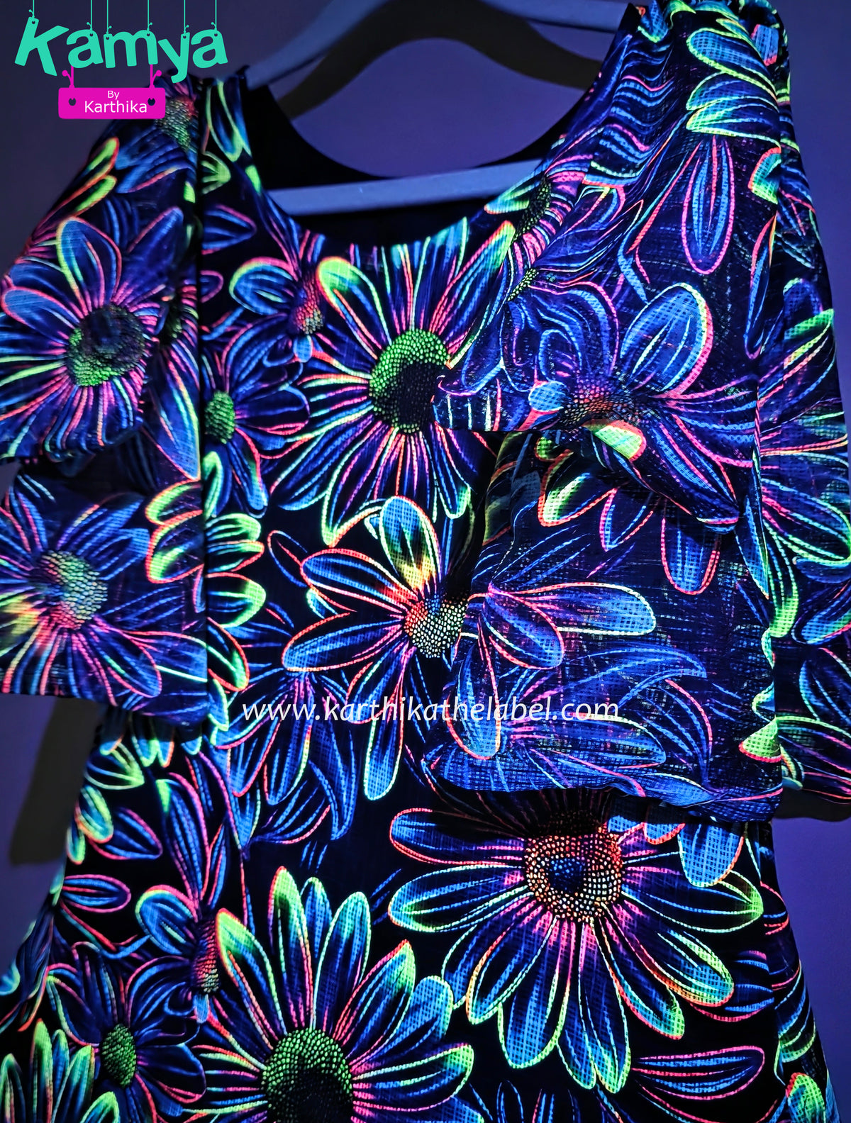Glow under UV frock