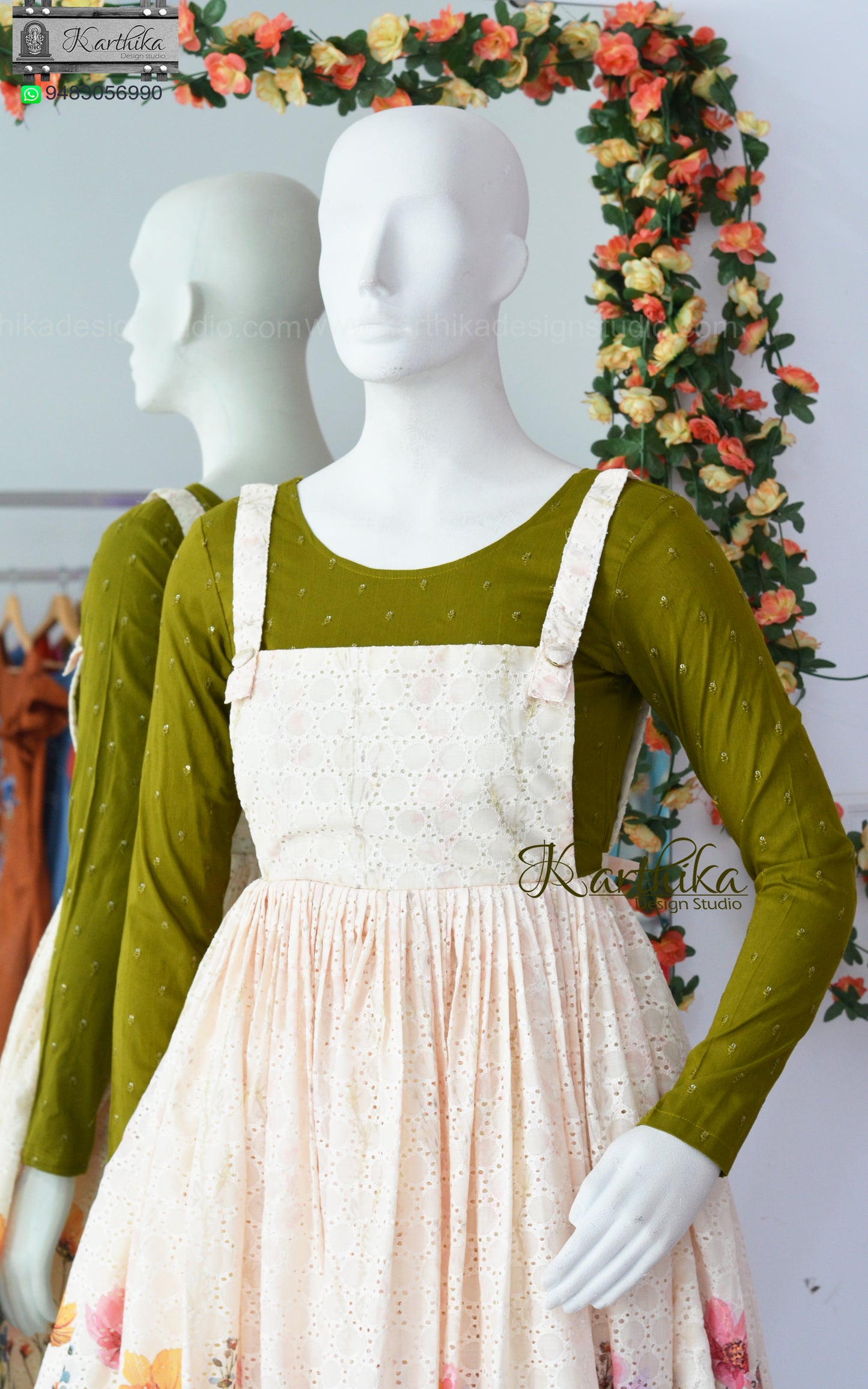 Floral Hakoba cotton frock...