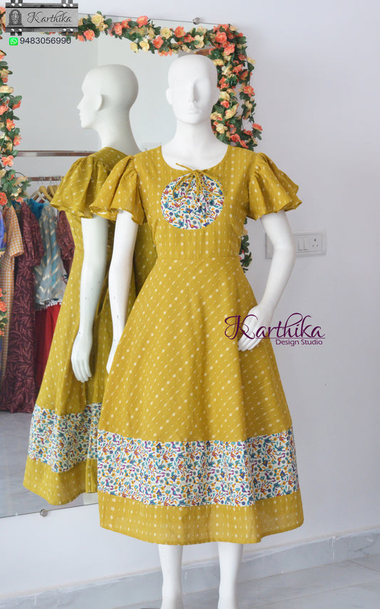 Handloom Cotton frock
