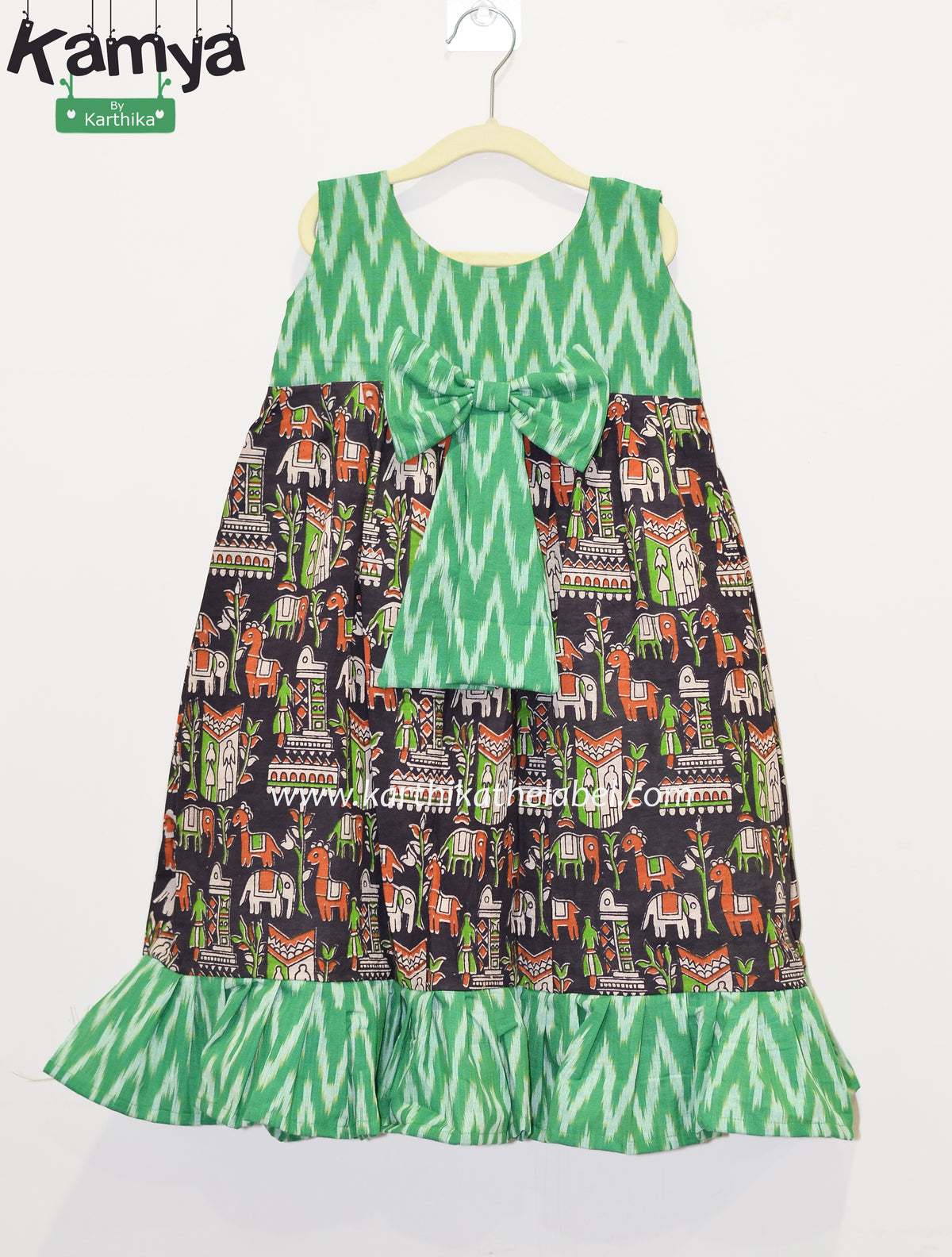 Handloom frock for the kids