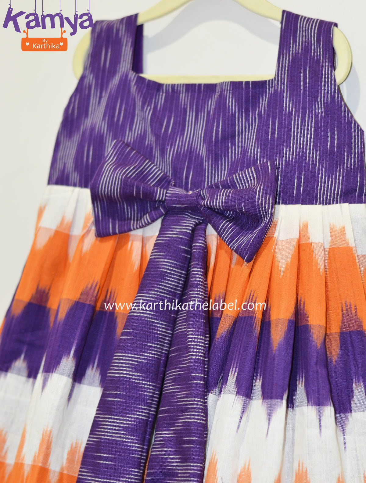Handloom frock for the kids