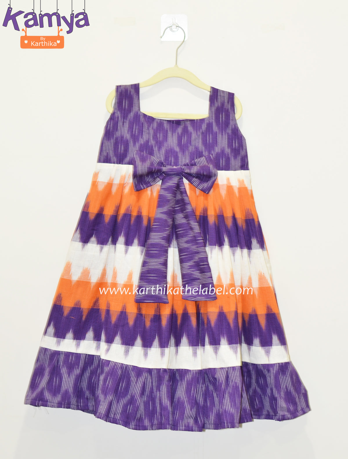 Handloom frock for the kids