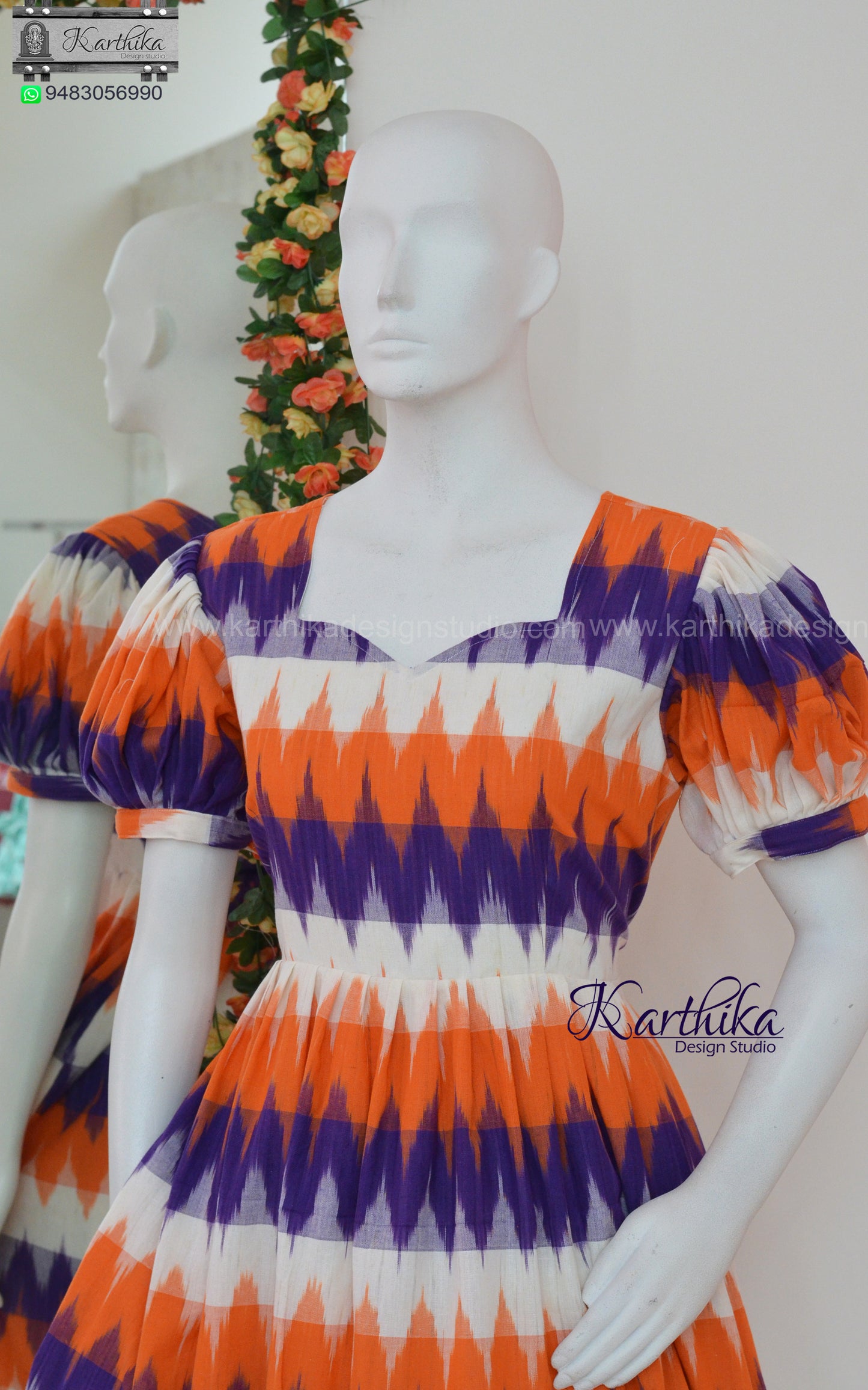 Ikkat Coton tunic