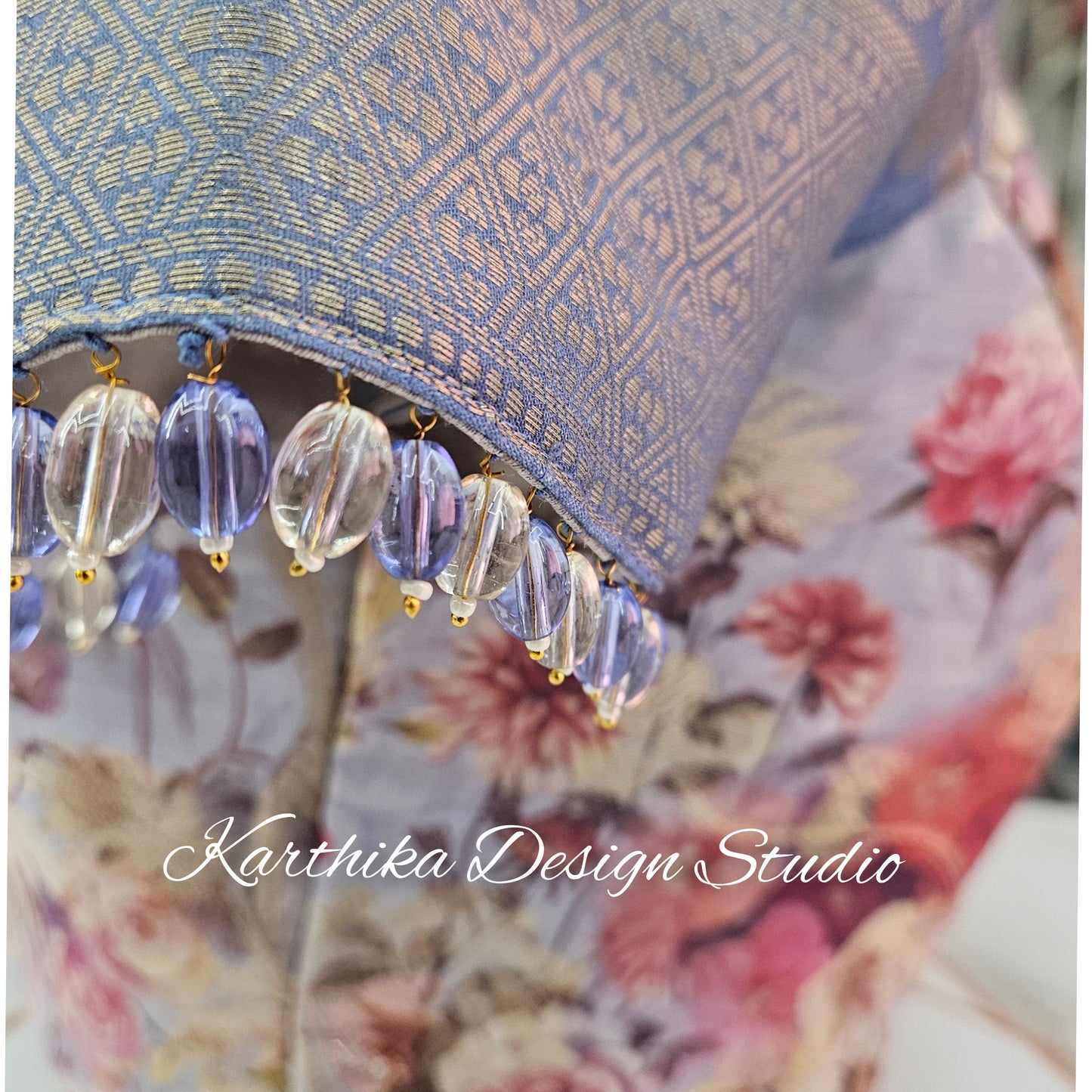 Floral Muslin silk blouse