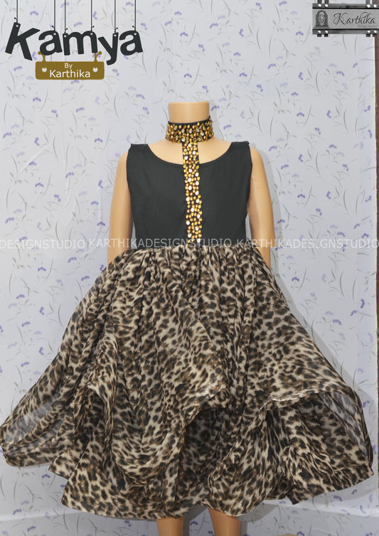 Animal print frock