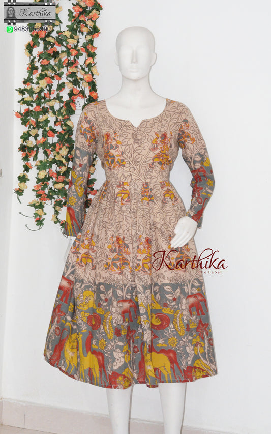 Kalamkari cotton frock