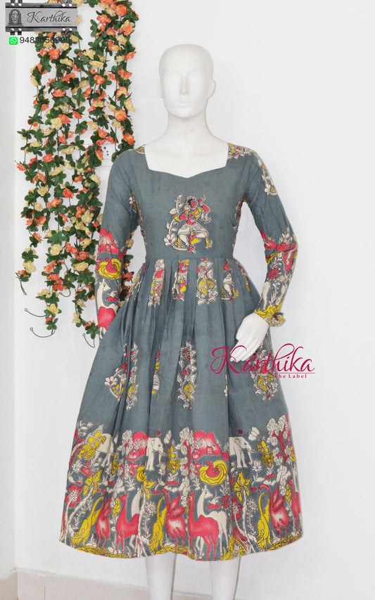 Kalamkari cotton frock