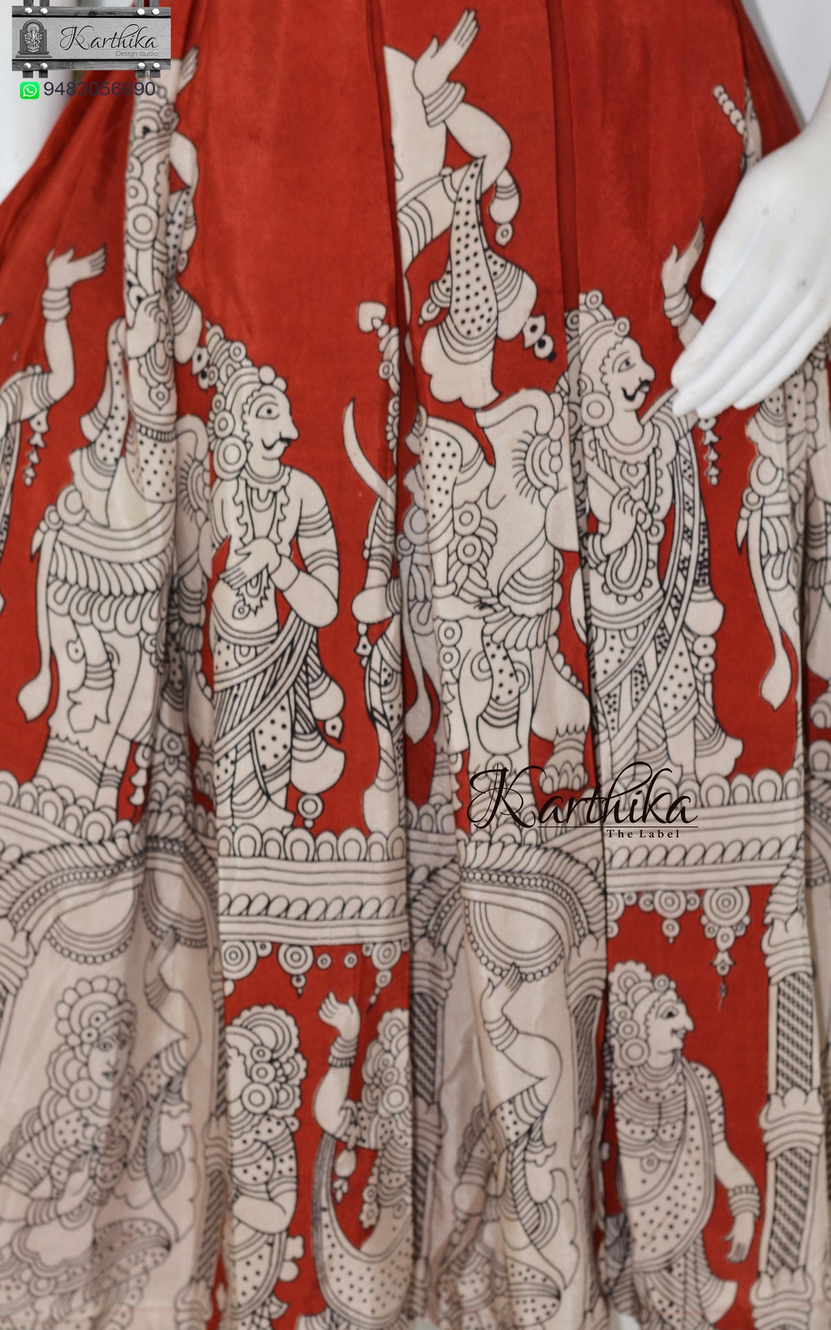 Kalamkari silk frock