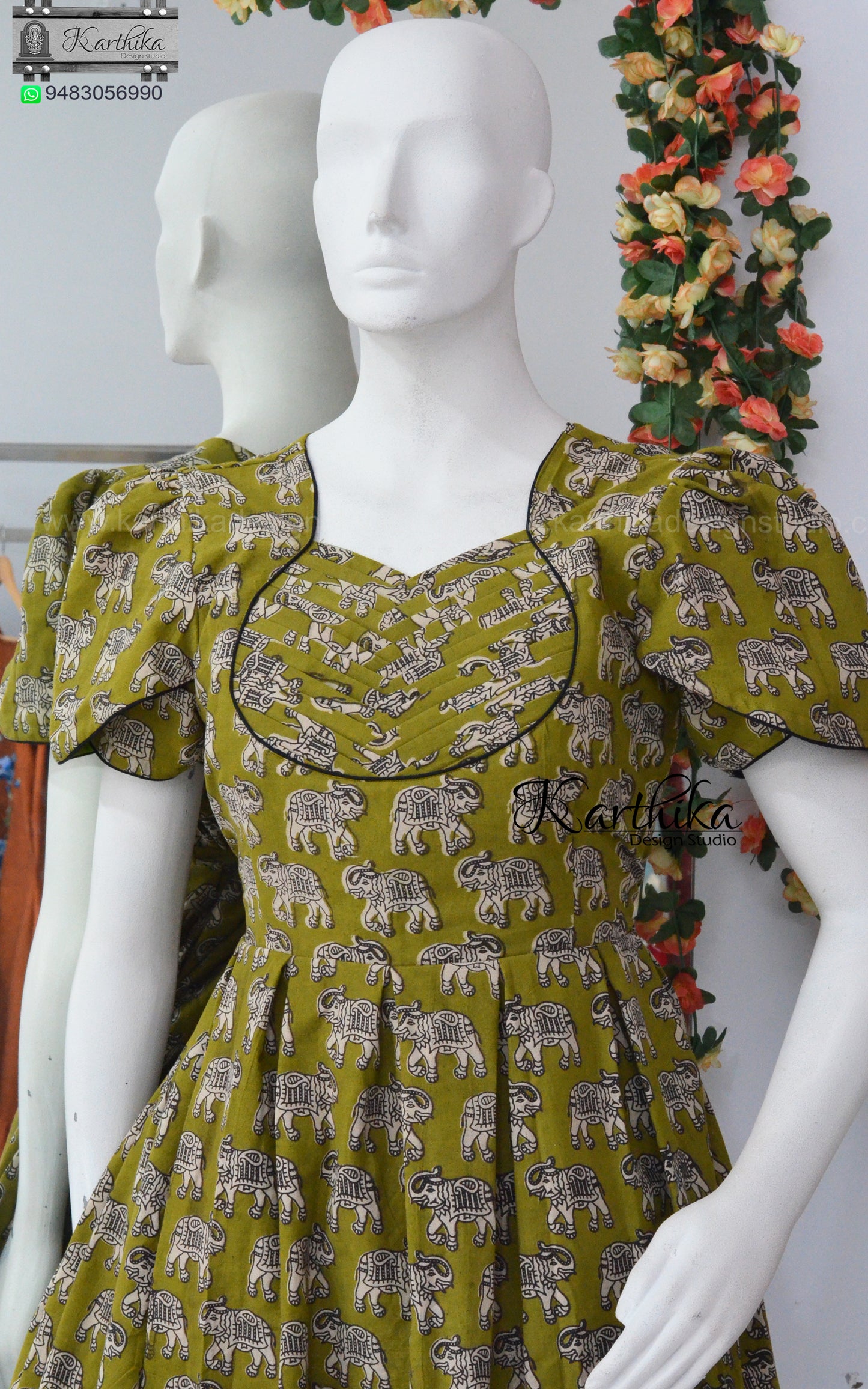 Kalamkari cotton frock