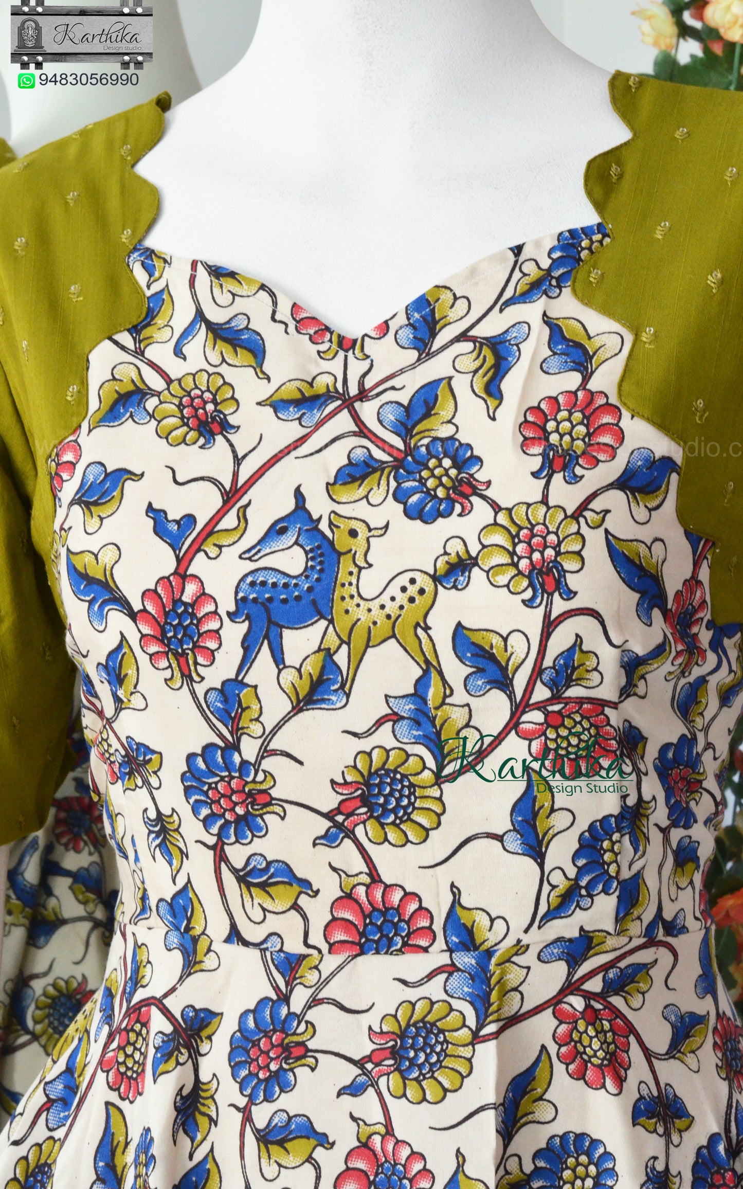 Kalamkari silk frock