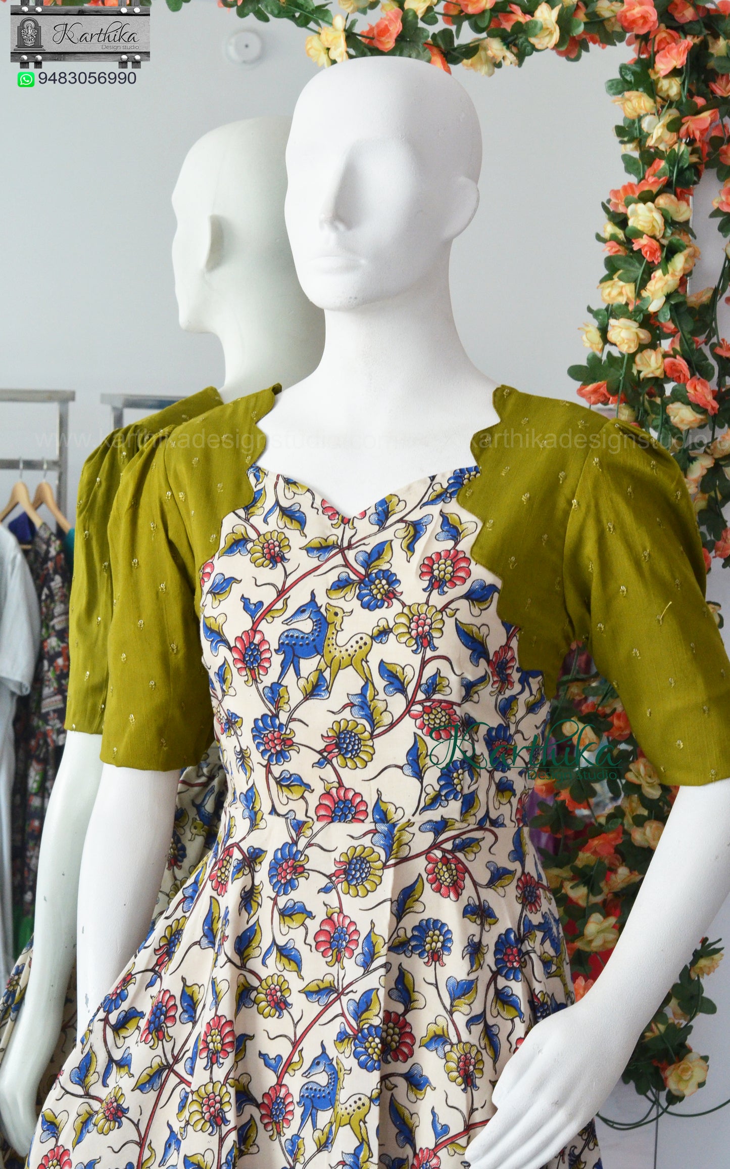 Kalamkari silk frock