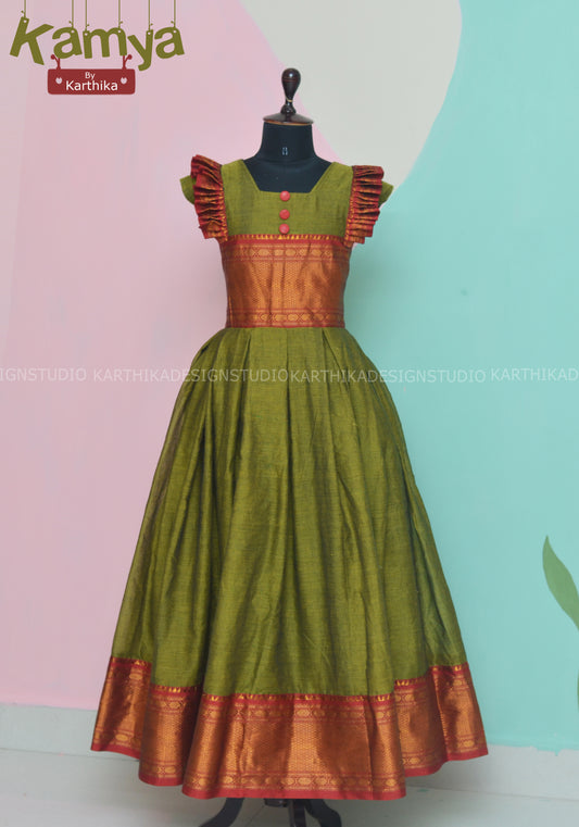 Narayanpet long gown for kids..