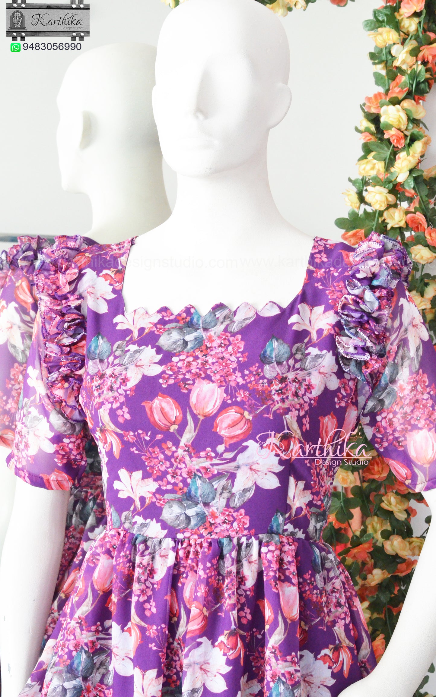 Layered georgette frock