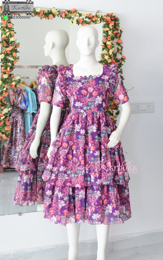 Layered georgette frock