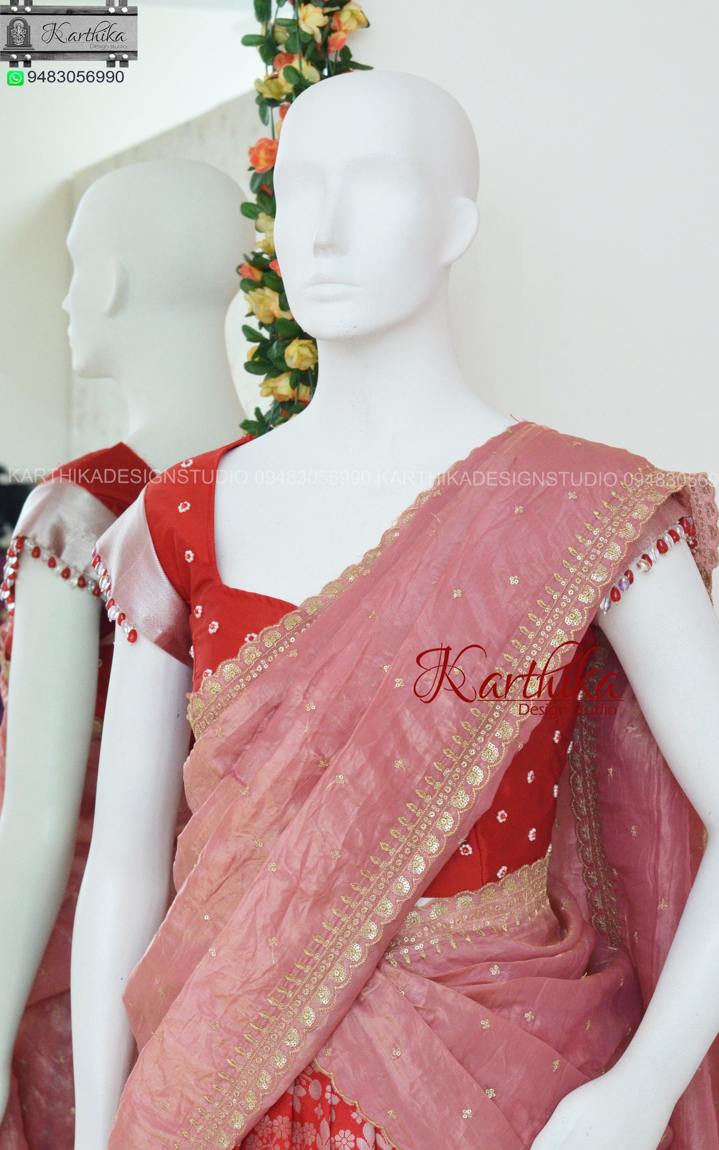 Semi Kanchi silk langa voni