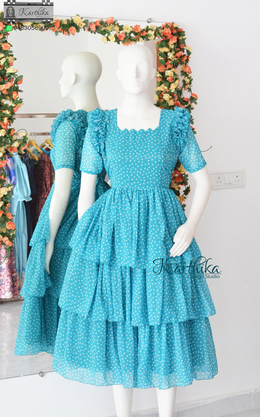 Bhandani Layered georgette frock