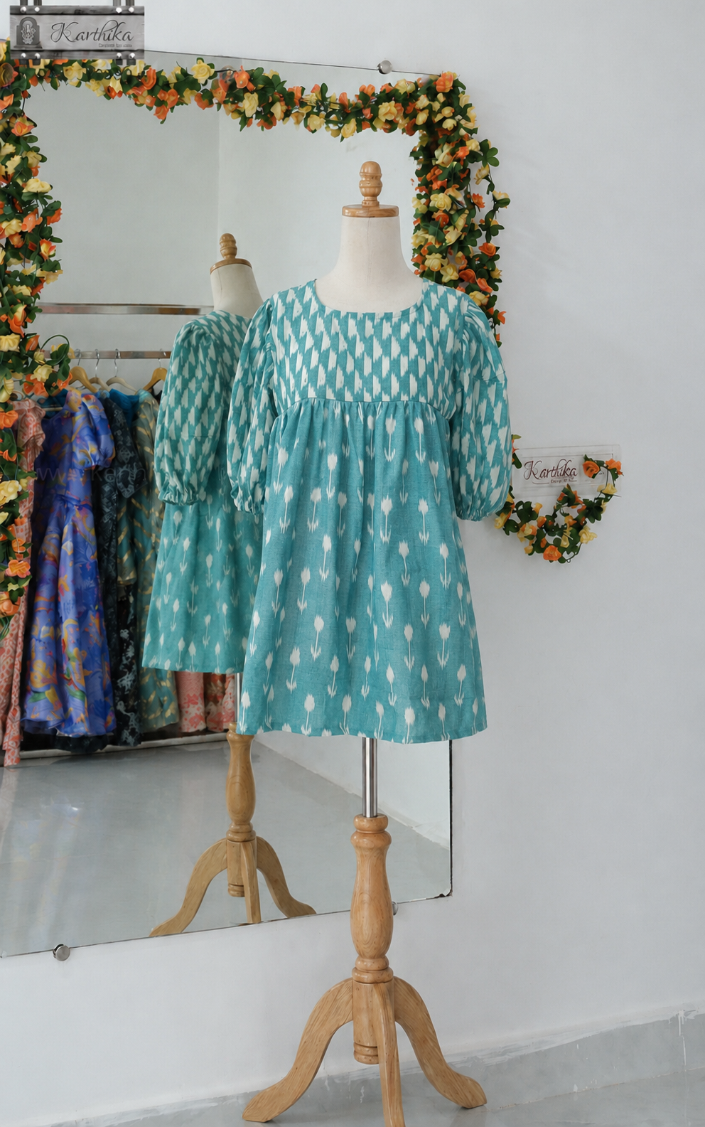 Ikkat cotton tunic