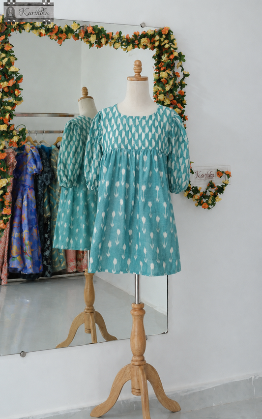 Ikkat cotton tunic