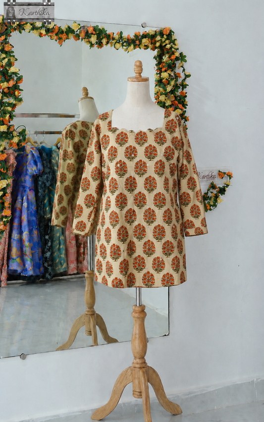 Printed Mul cotton tunic