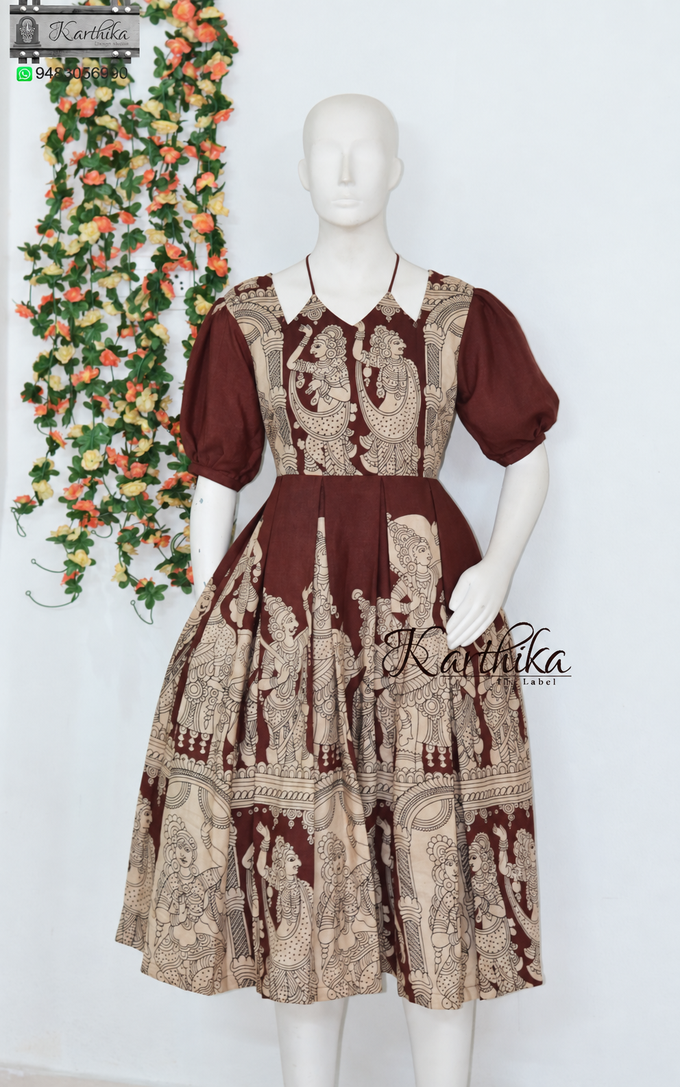 Kalamkari silk frock