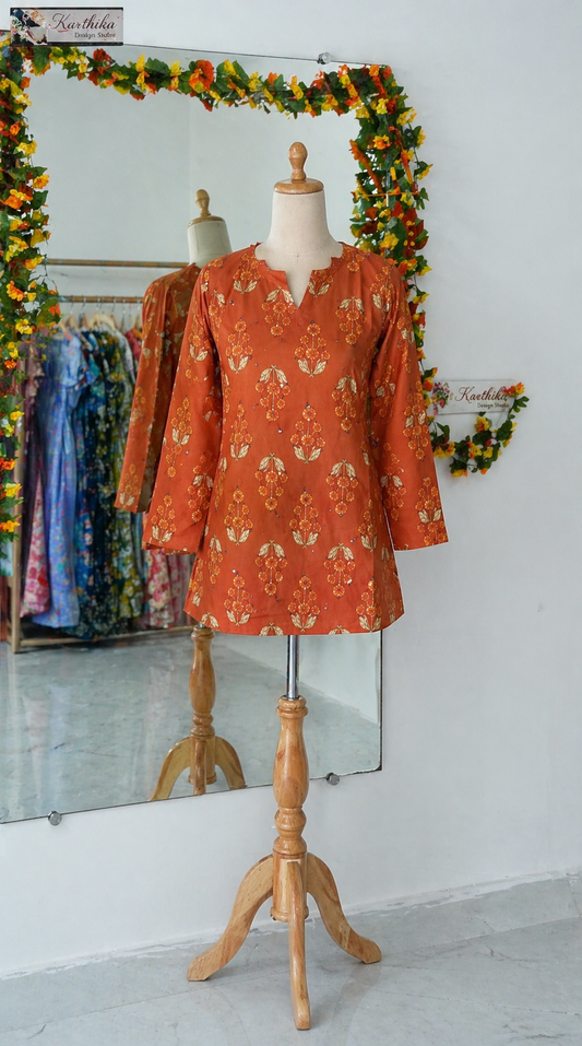 Printed Mul cotton tunic