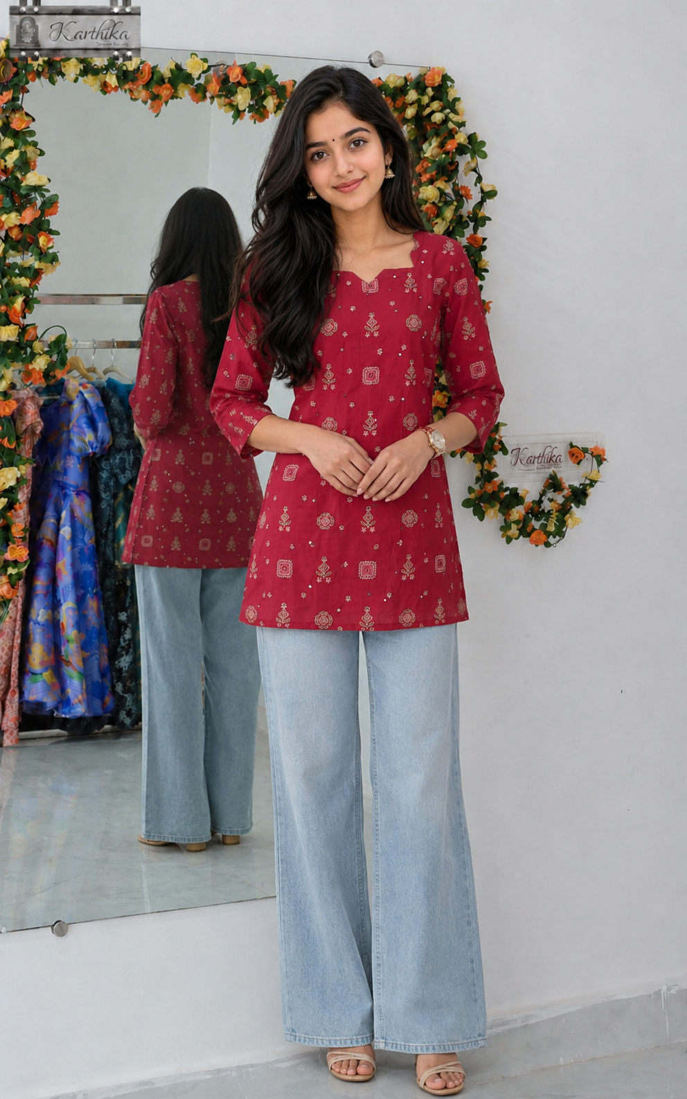 Printed Mul cotton tunic
