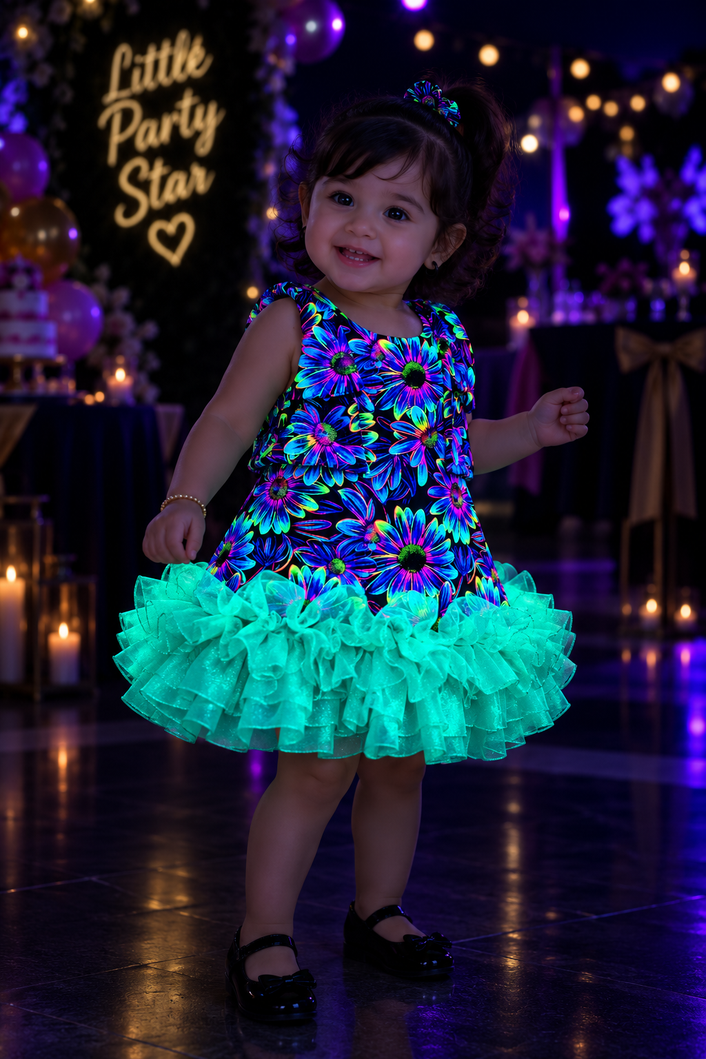 Glow under UV frock