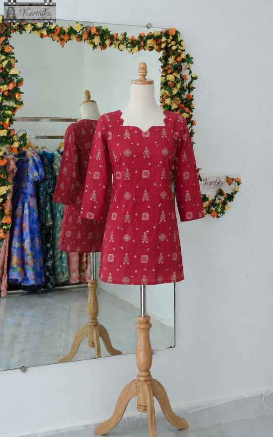 Printed Mul cotton tunic