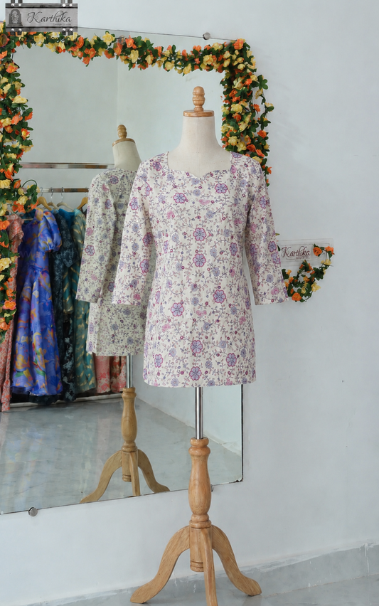 Printed Mul cotton tunic