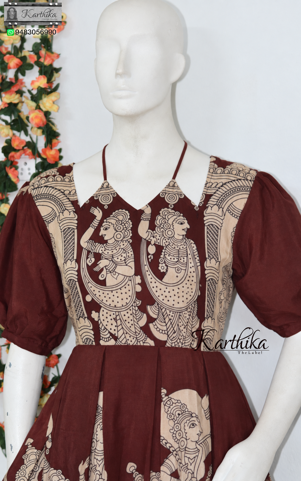 Kalamkari silk frock