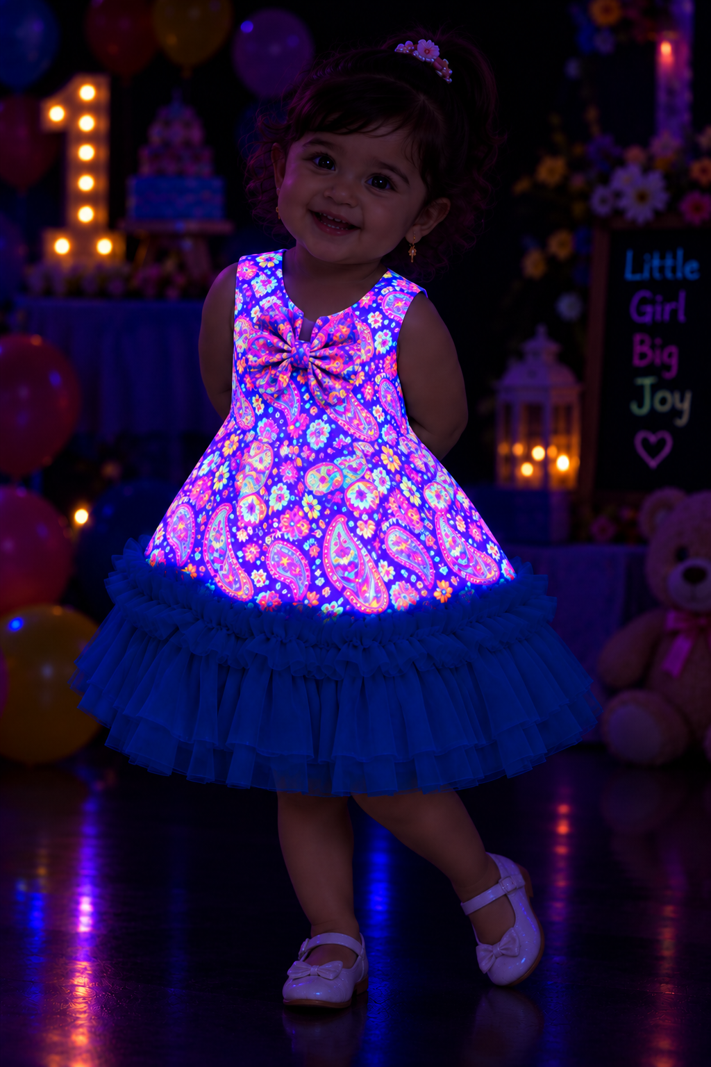 Glow under UV frock