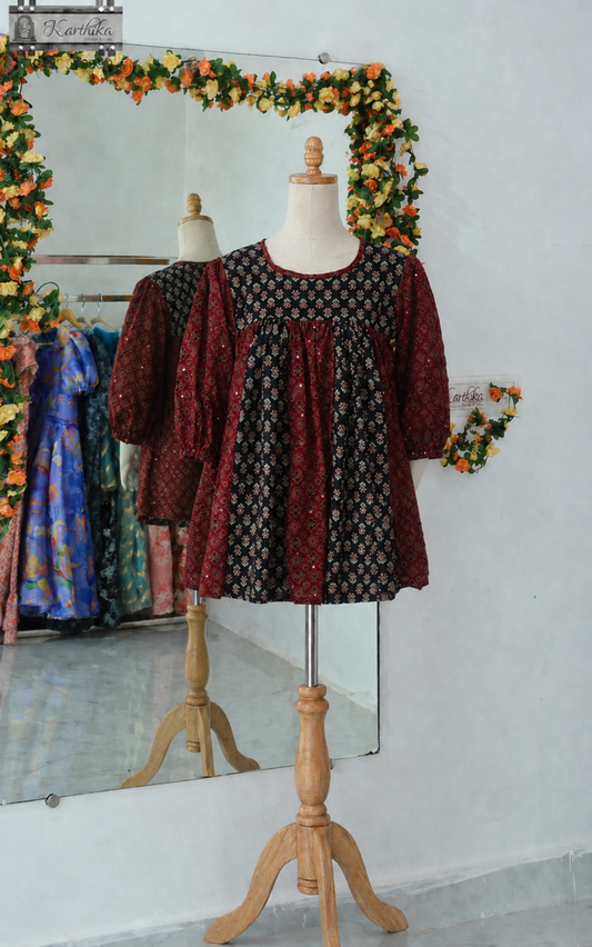 Ajrakh cotton tunic