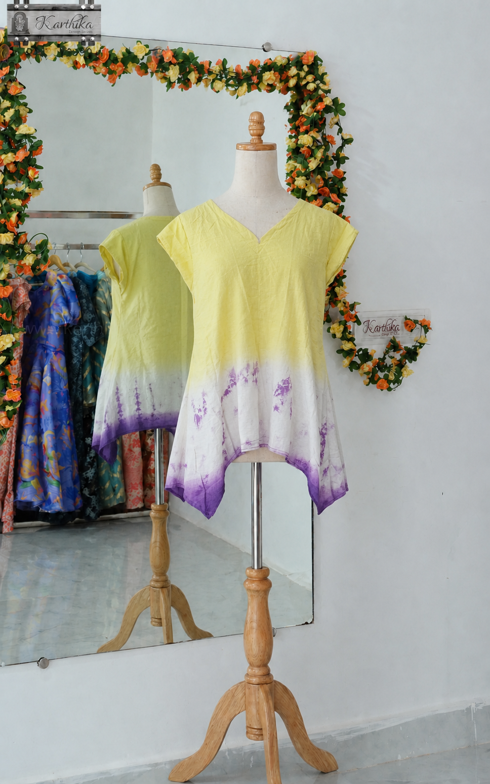 Tie & dye Kora cotton tunic