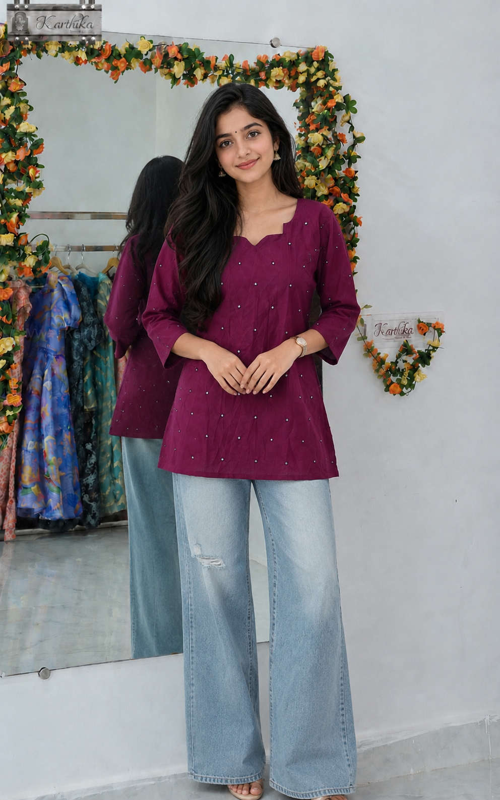 Printed Mul cotton tunic