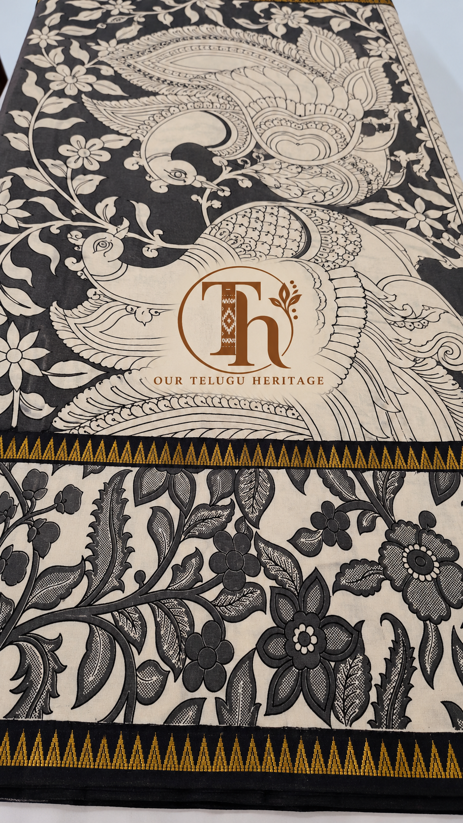 Mangalagiri digital print saree