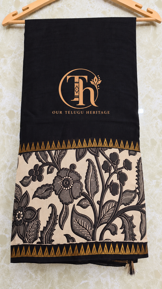 Mangalagiri digital print saree