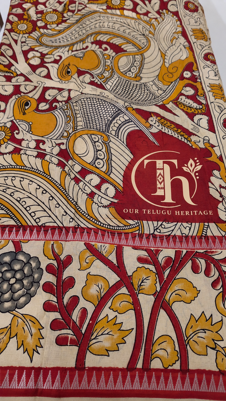 Mangalagiri digital print saree