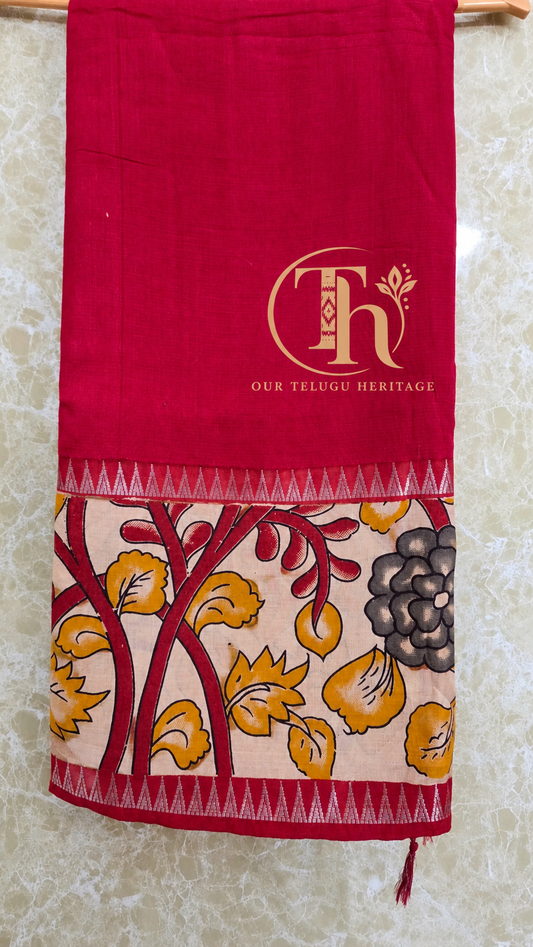 Mangalagiri digital print saree