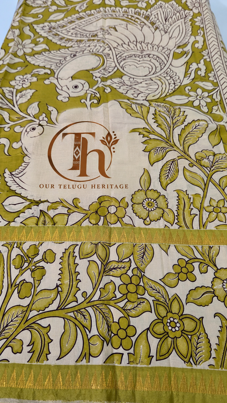 Mangalagiri digital print saree