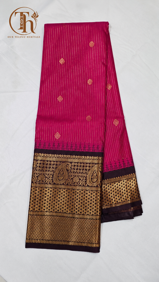 Premium semi Gadwal silk saree
