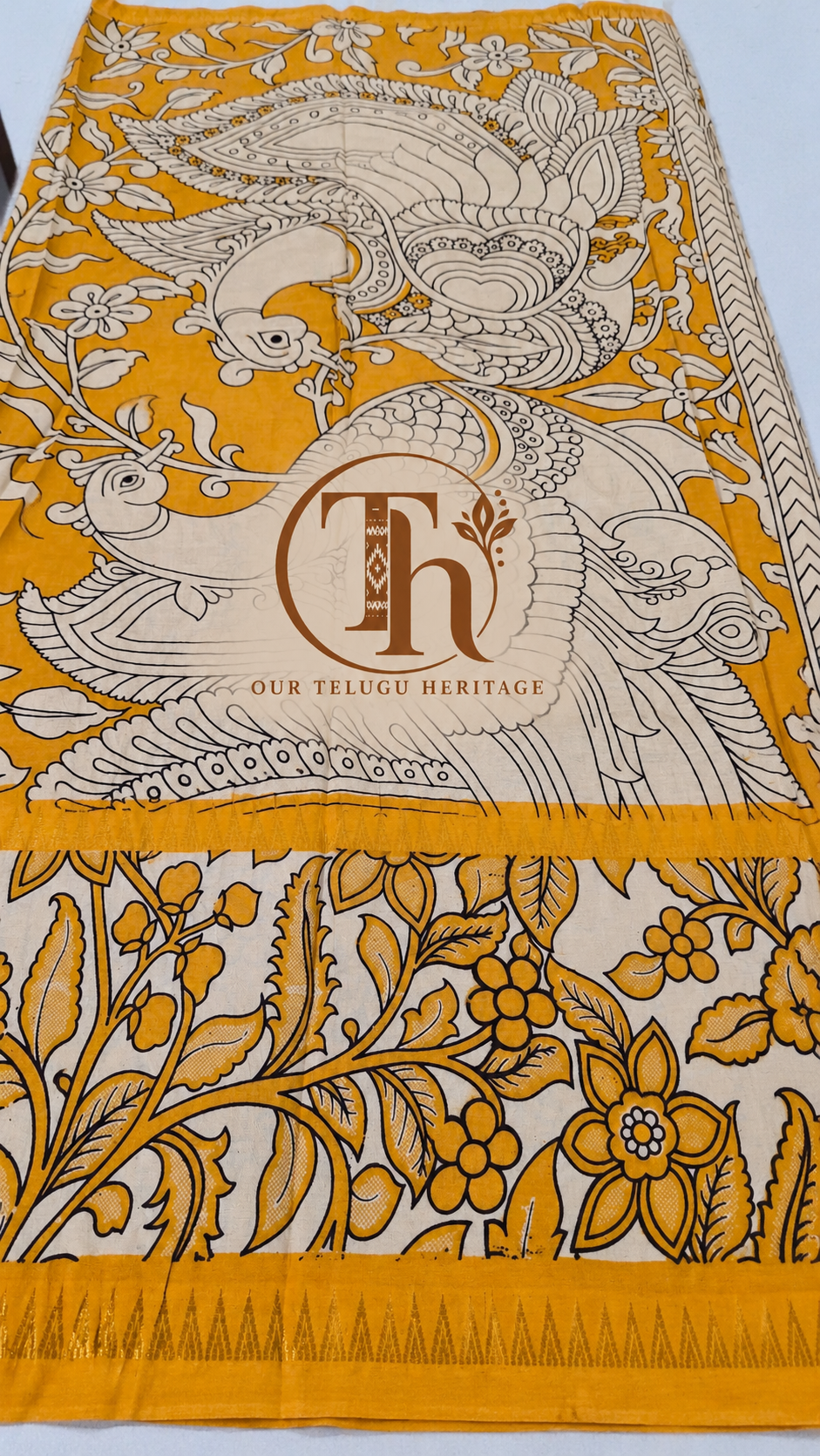 Mangalagiri digital print saree