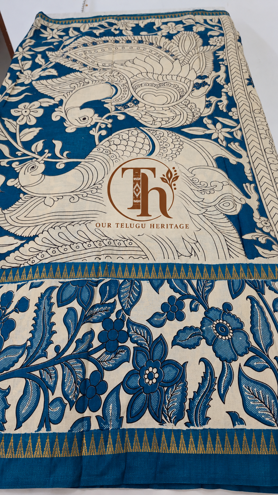 Mangalagiri digital print saree