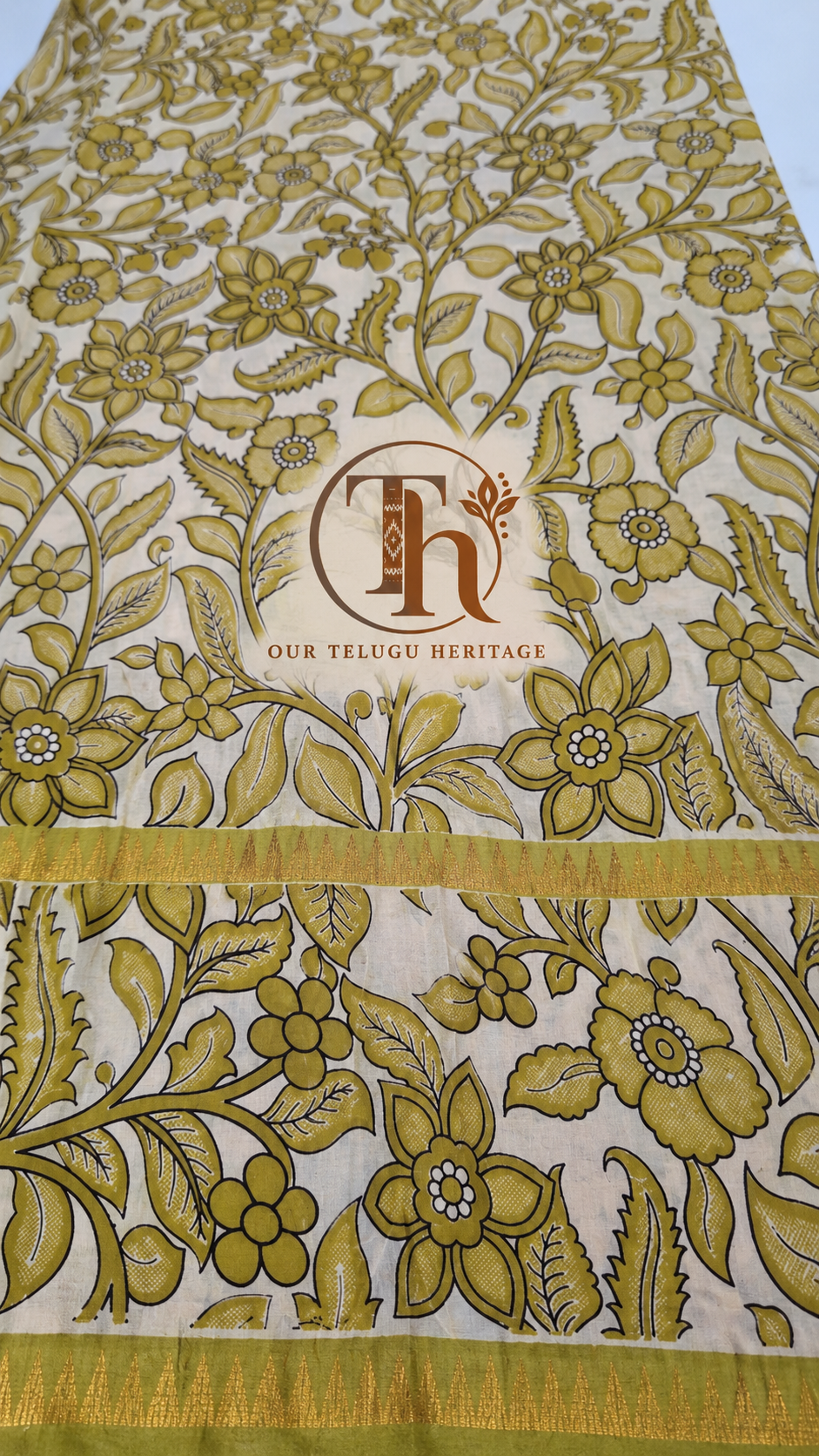 Mangalagiri digital print saree