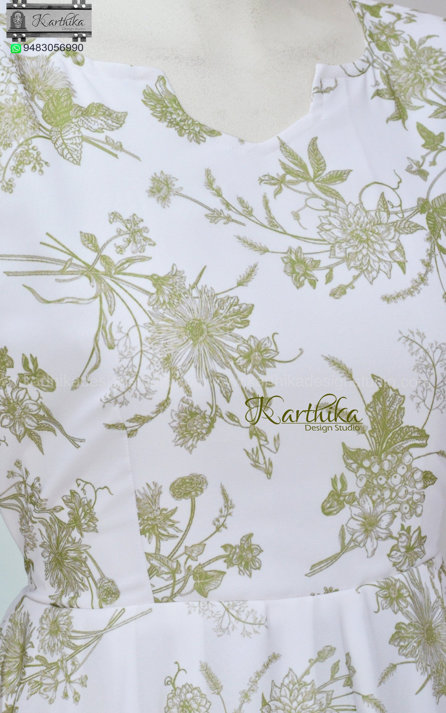 Floral georgette frock