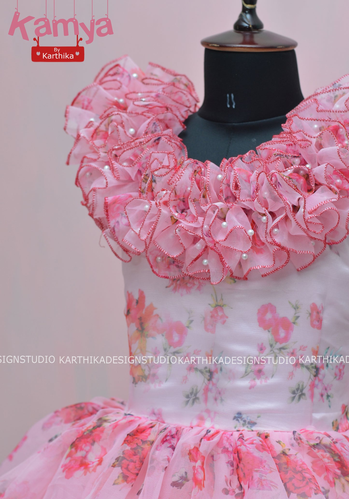 Floral organza frock